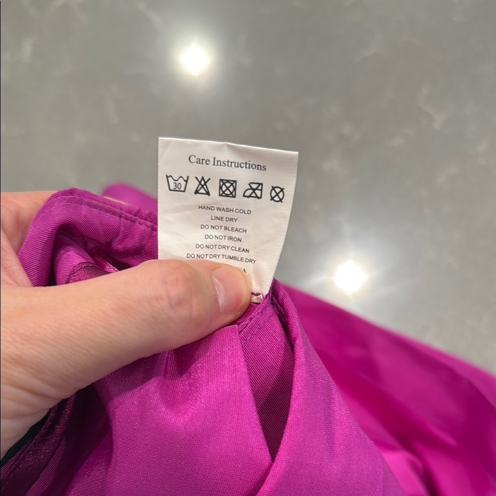 Fuchsia High Waist Women's Shorts by Paper London - Picture 6 of 7